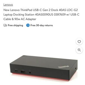 Lenovo Think Pad 40AS Gen2 Docking Station